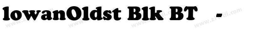 lowanOldst Blk BT 常规字体转换
